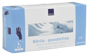 RĘKAWICZKI NITRYLOWE A100 NIEBIESKIE ABENA XL