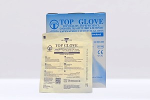 RĘKAWICE STERYLNE BEZPUDROWE TOP GLOVE 8,5