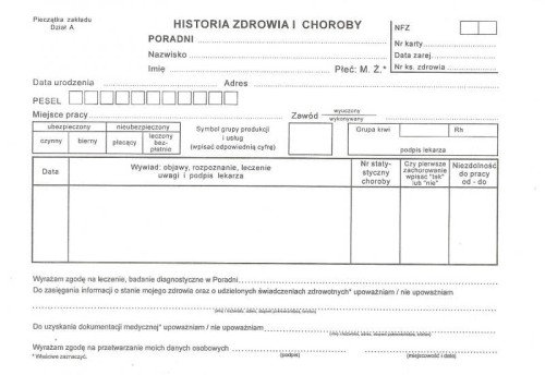  DRUK HISTORIA CHOROBY