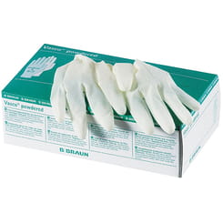 RĘKAWICZKI LATEKSOWE BEZPUDROWE B.BRAUN L