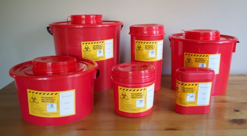 POJEMNIK NA ODPAD MEDYCZNY 2L WYSOKI