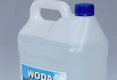 woda demiralizowana.
