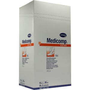 KOMPRES WŁOKNINOWY STERYLNY 10 CM X 20 CM  MEDICOMP A25
